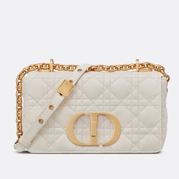 Small Caro Bag Ivory Supple Cannage Quilted Bag - Picture 1 of 13